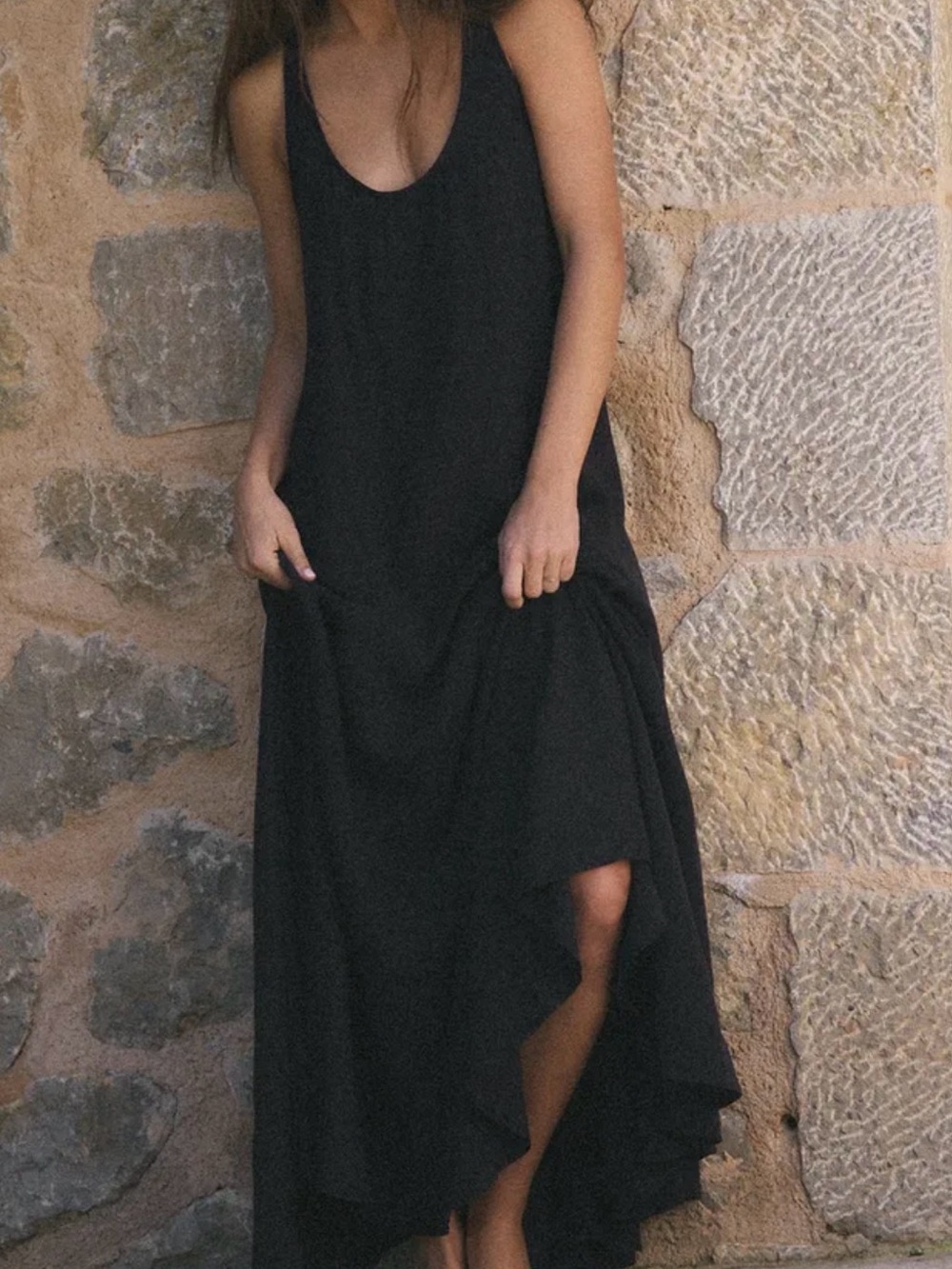 Women’s Black Sleeveless Maxi Dress